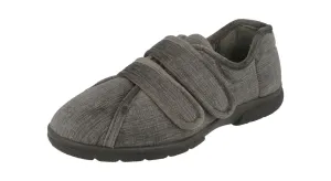 Men'S Slippers / House Shoes (Hamilton)6V Wide Fit By Db Shoes in Grey