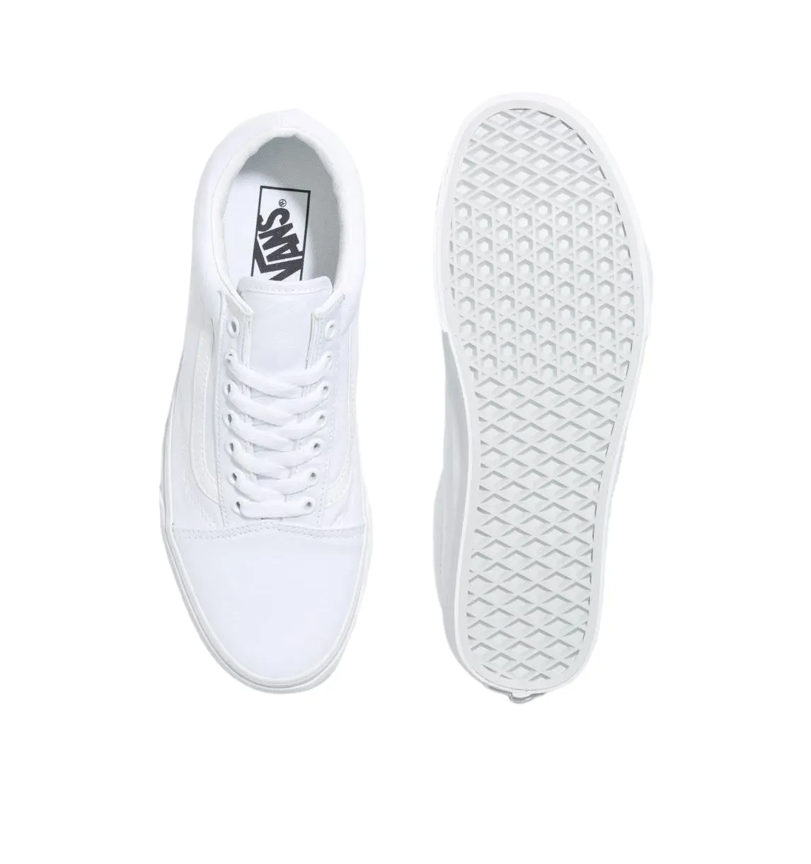 Mens Vans Old Skool Shoes White