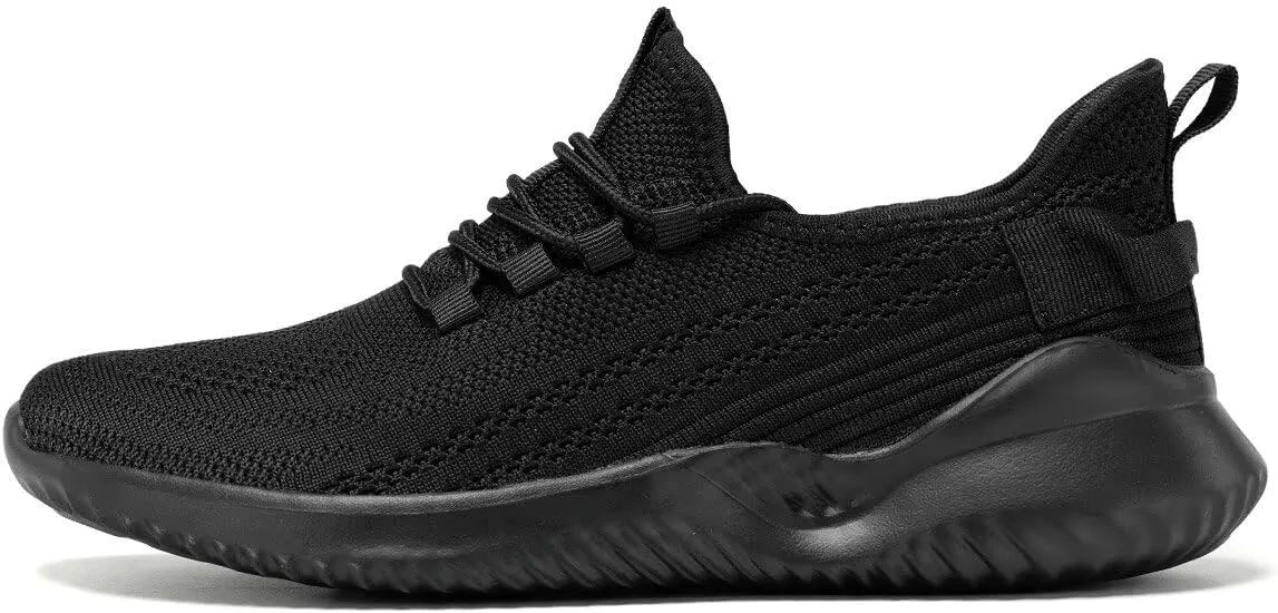 Mens Walking Shoes Running Tennis Sneakers Mesh Lightweight Breathable Trainers Casual Comfortable Soft Sole Work Gym