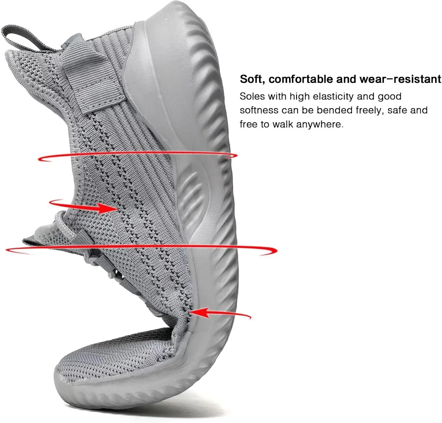 Mens Walking Shoes Running Tennis Sneakers Mesh Lightweight Breathable Trainers Casual Comfortable Soft Sole Work Gym