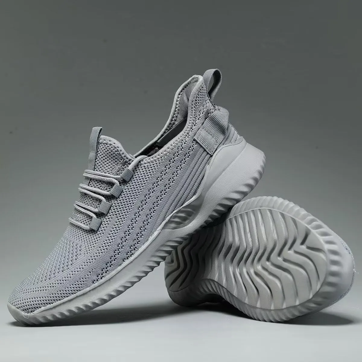 Mens Walking Shoes Running Tennis Sneakers Mesh Lightweight Breathable Trainers Casual Comfortable Soft Sole Work Gym