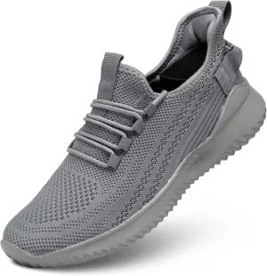 Mens Walking Shoes Running Tennis Sneakers Mesh Lightweight Breathable Trainers Casual Comfortable Soft Sole Work Gym