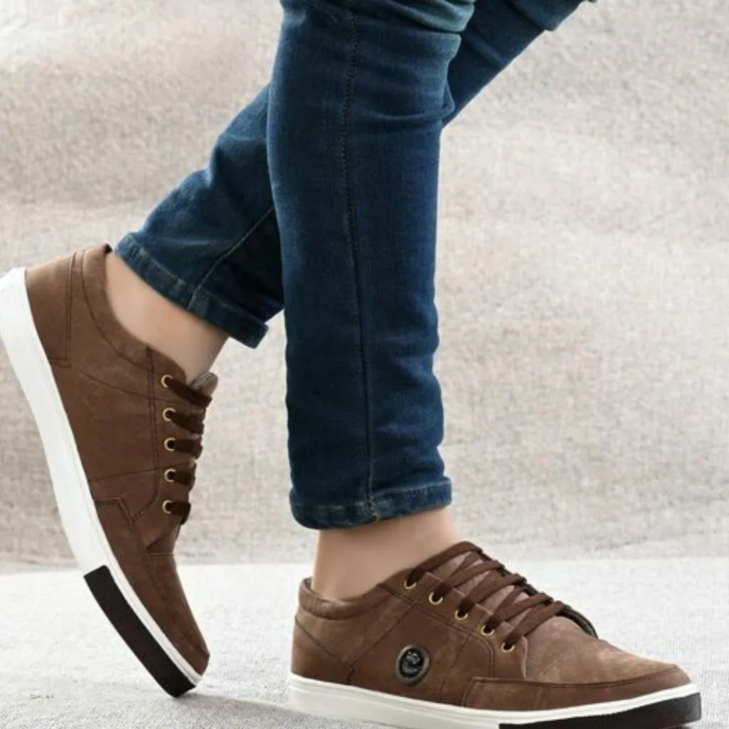 Modern Casual Lace-Up Sneakers Shoes For Men