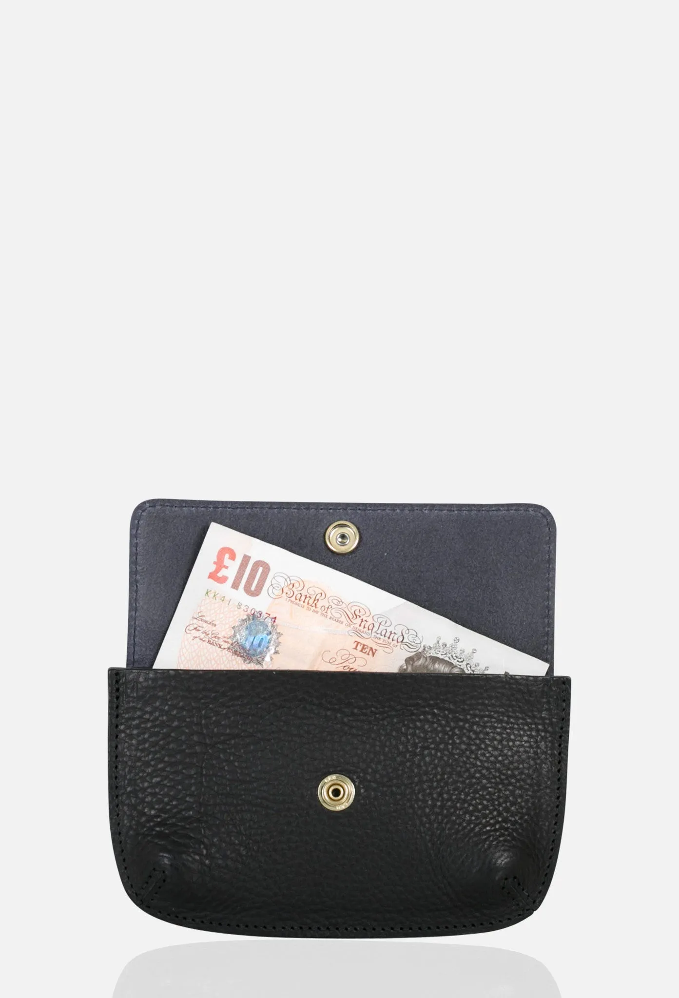 MONEY RECEPTACLE in Cinder black with Blue