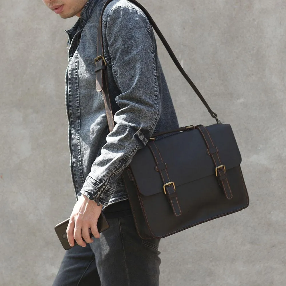 NAMUR | Leather Courier Bag