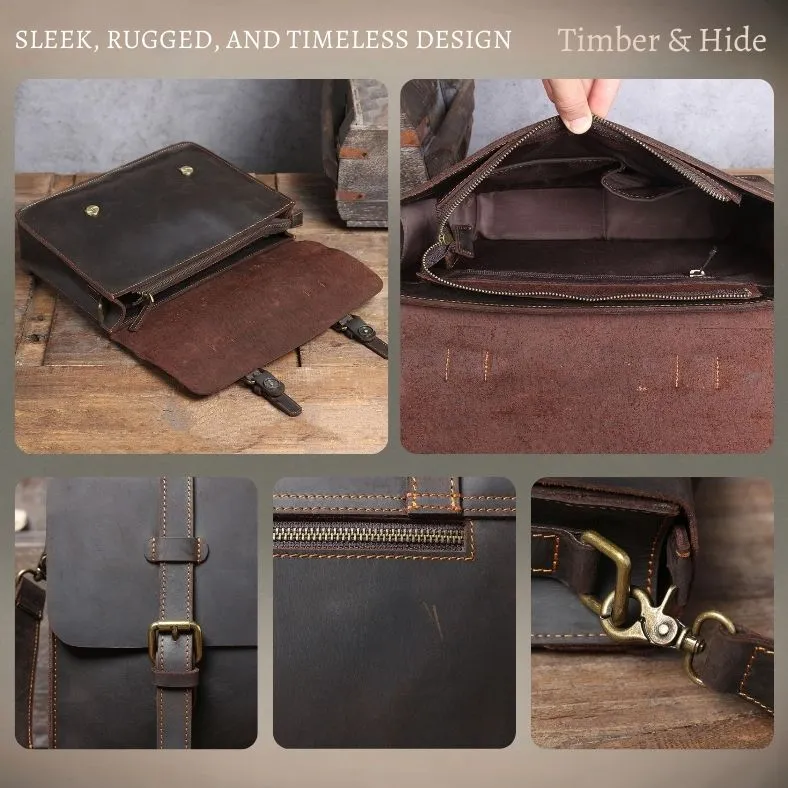 NAMUR | Leather Courier Bag