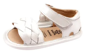 Old Soles Girl's 0047 Platted -Bub Sandals - Nacardo Blanco