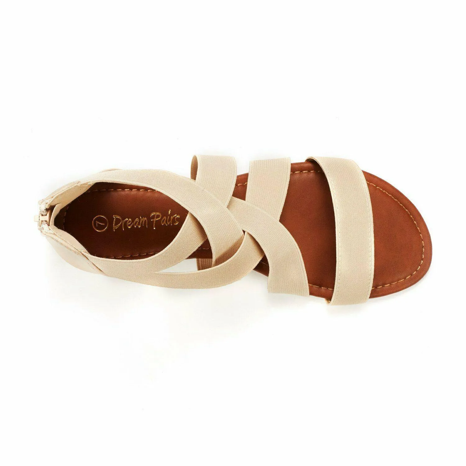 Open Toe Flat Sandals, Flexible Summer Gladiator Shoes for Women