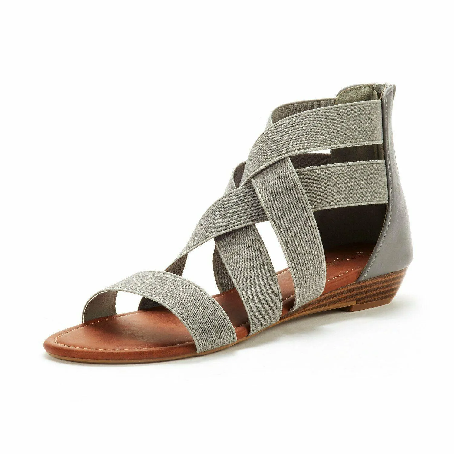 Open Toe Flat Sandals, Flexible Summer Gladiator Shoes for Women