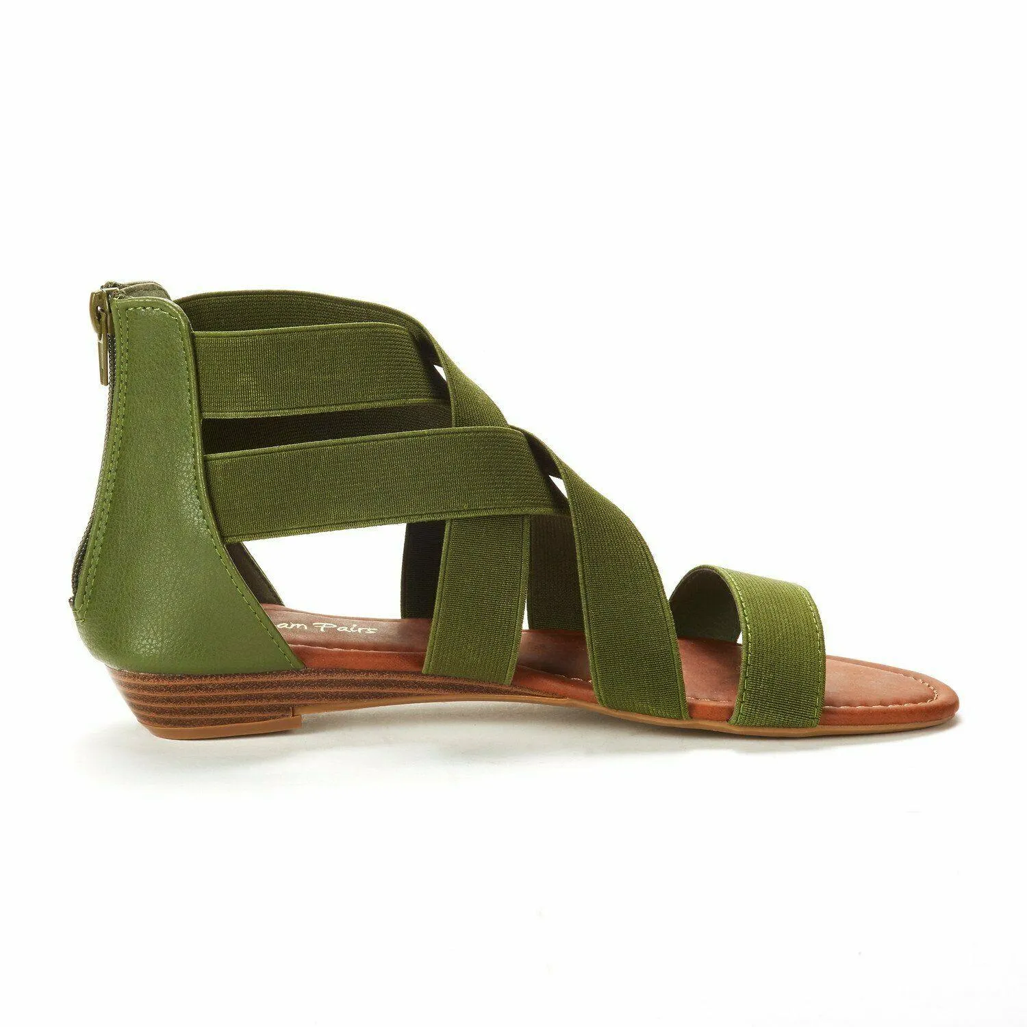 Open Toe Flat Sandals, Flexible Summer Gladiator Shoes for Women