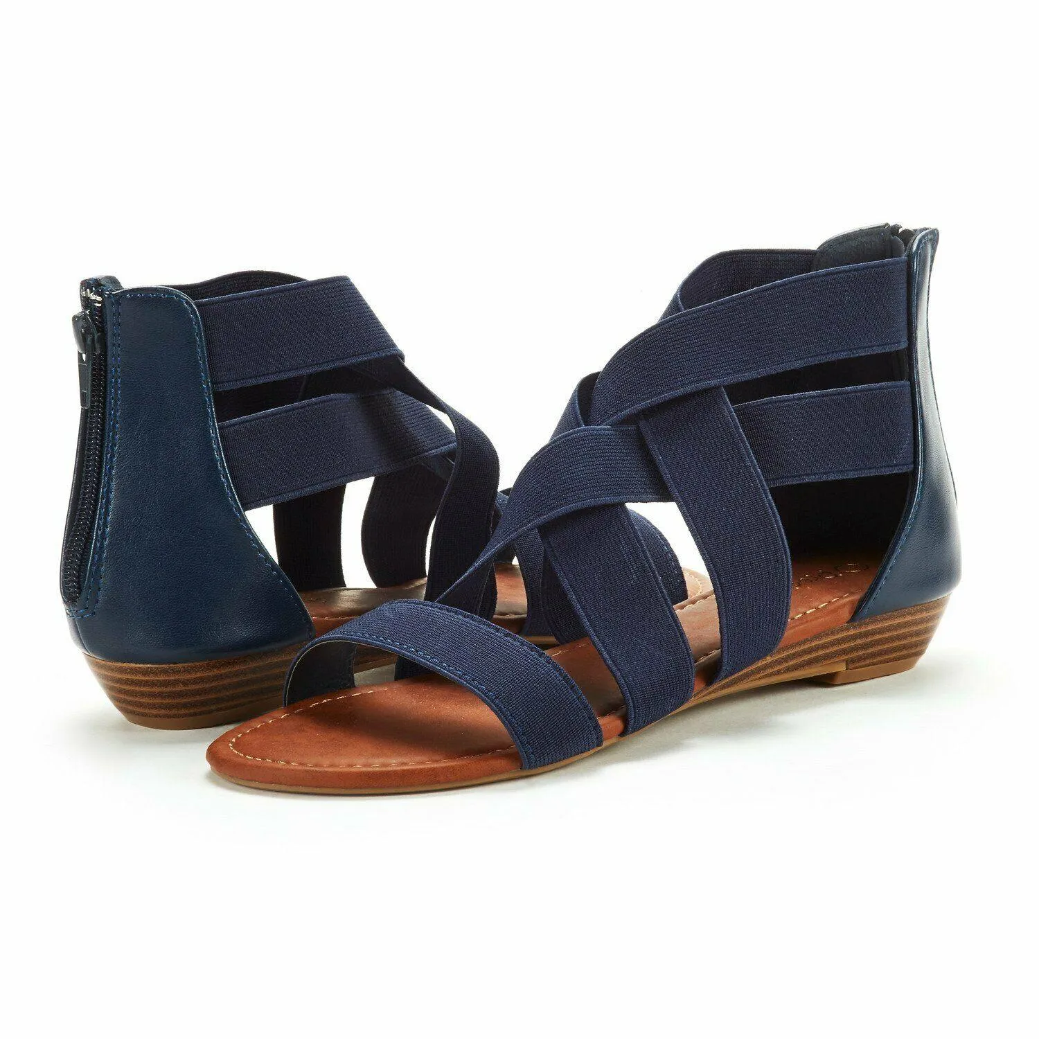 Open Toe Flat Sandals, Flexible Summer Gladiator Shoes for Women