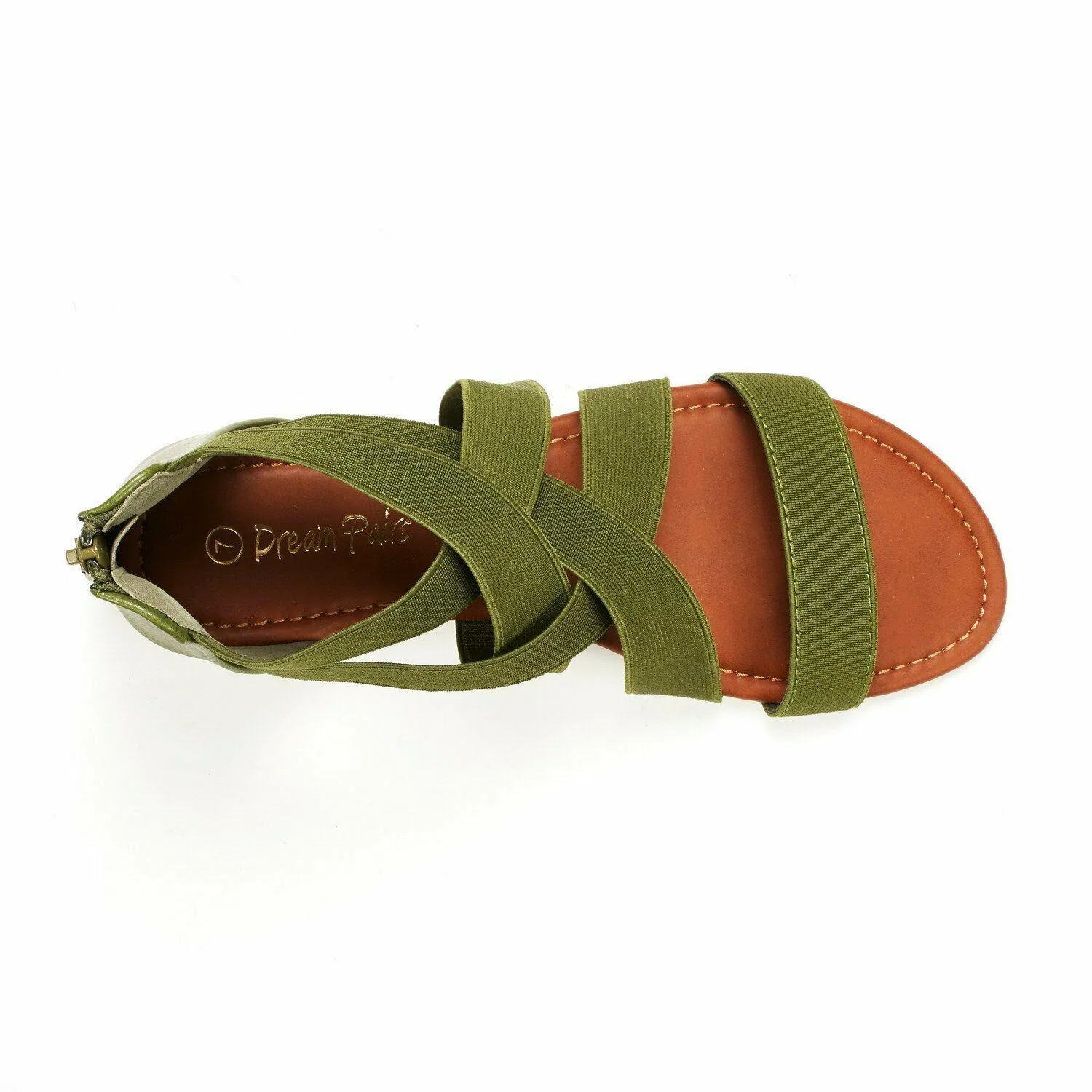 Open Toe Flat Sandals, Flexible Summer Gladiator Shoes for Women
