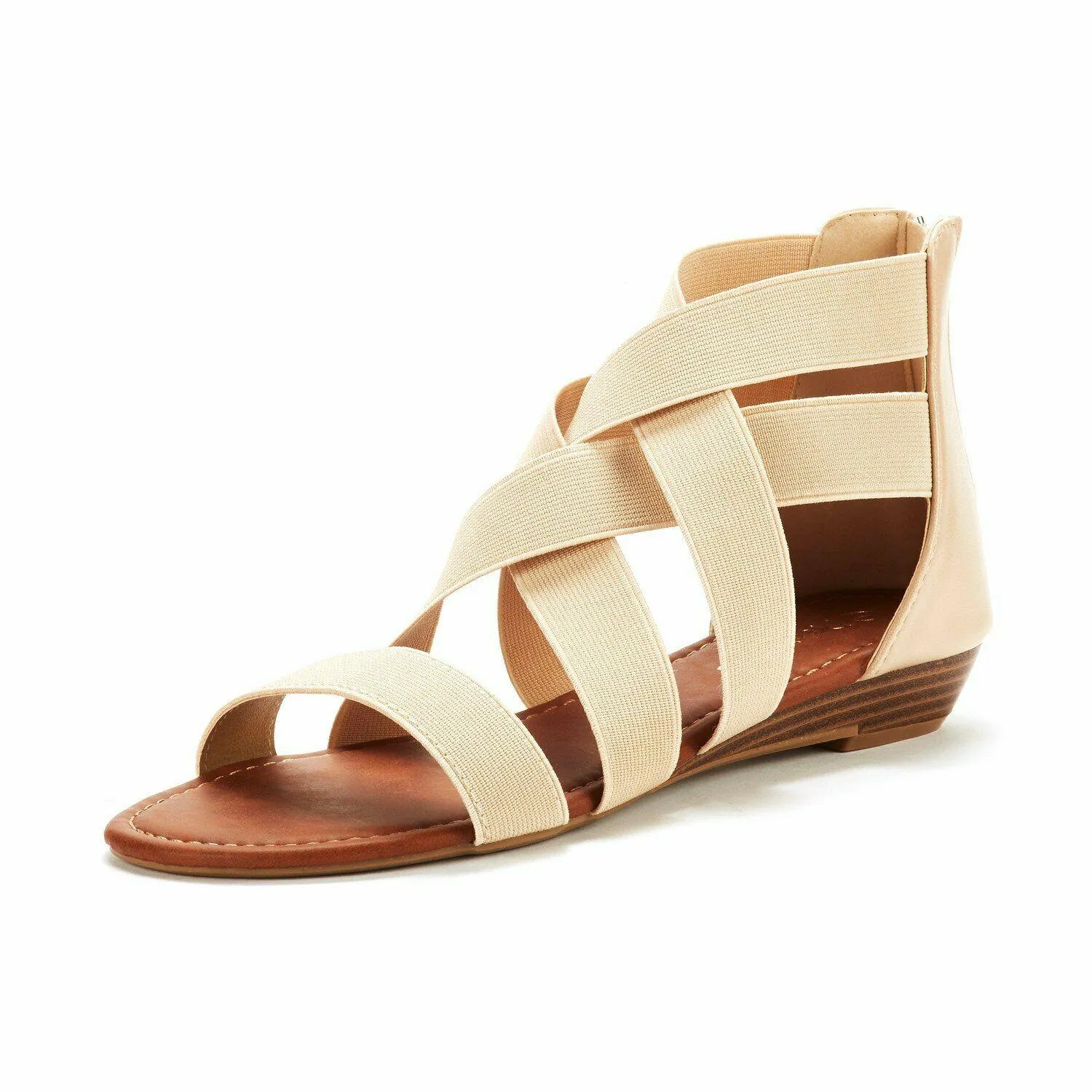 Open Toe Flat Sandals, Flexible Summer Gladiator Shoes for Women