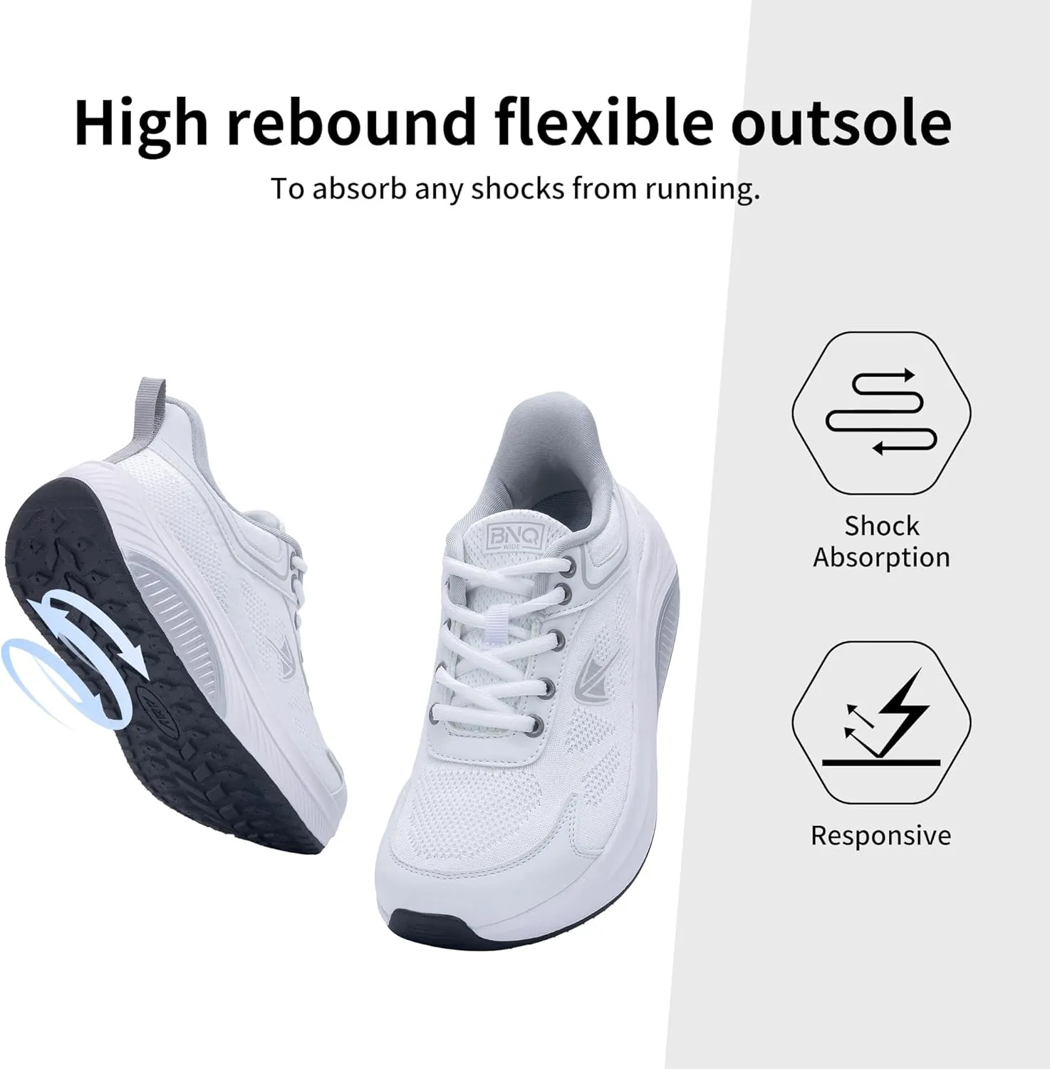 PERSOUL Wide Toe Box Shoes Women Arch Support Walking Sneakers Comfoty Orthotic Tennis Running Shoes for Plantar Fasciitis Bunions US 6-11