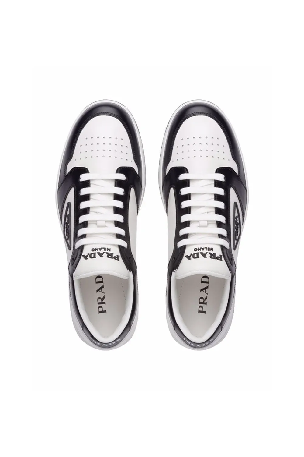 Prada District low-top leather trainers