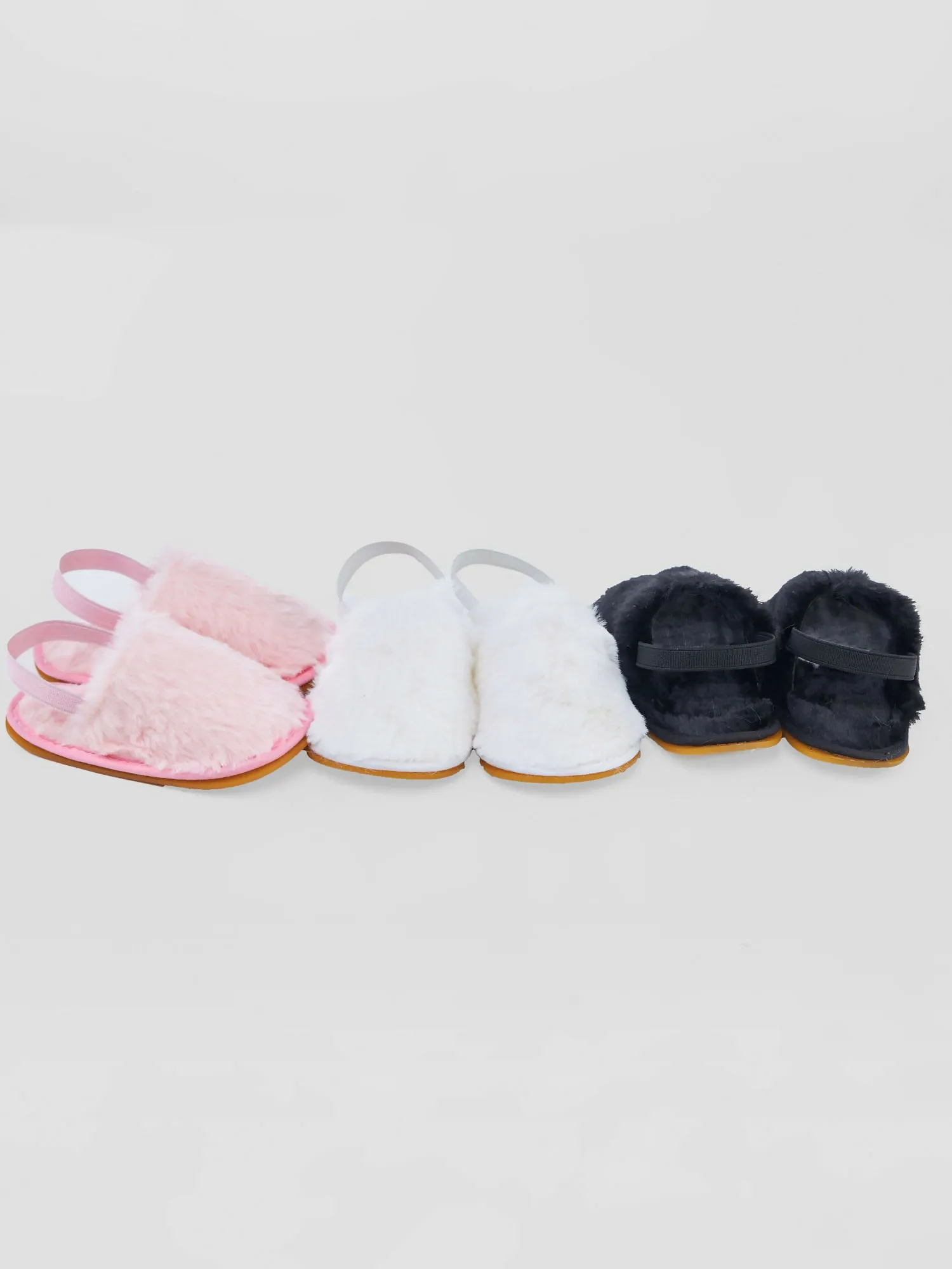 Princess Fur Sandal - White