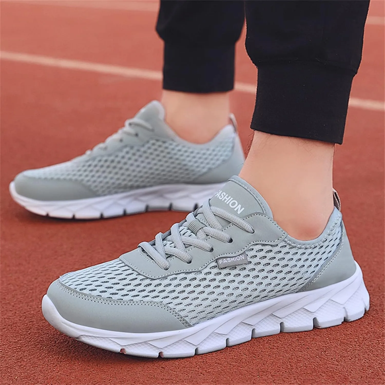 Running Shoes Lightweight Tennis Shoes Non Slip Gym Lace Up Running Shoes for Men Sport Men Casual Shoes Waterproof Sneakers Slip On Tennis Shoe Trainers Shoe