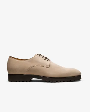 Sand Suede Lightweight Blake Vibram Plain Tip Derbies