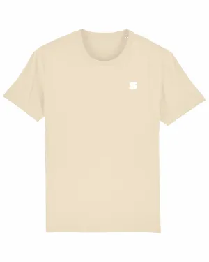 Sand T / S Logo White Embroidered Women