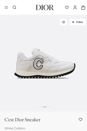 SE1547 C'est Dior Sneaker / Size5-11