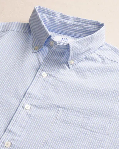 SS Folly Fields Stirpe Seersucker Sportshirt