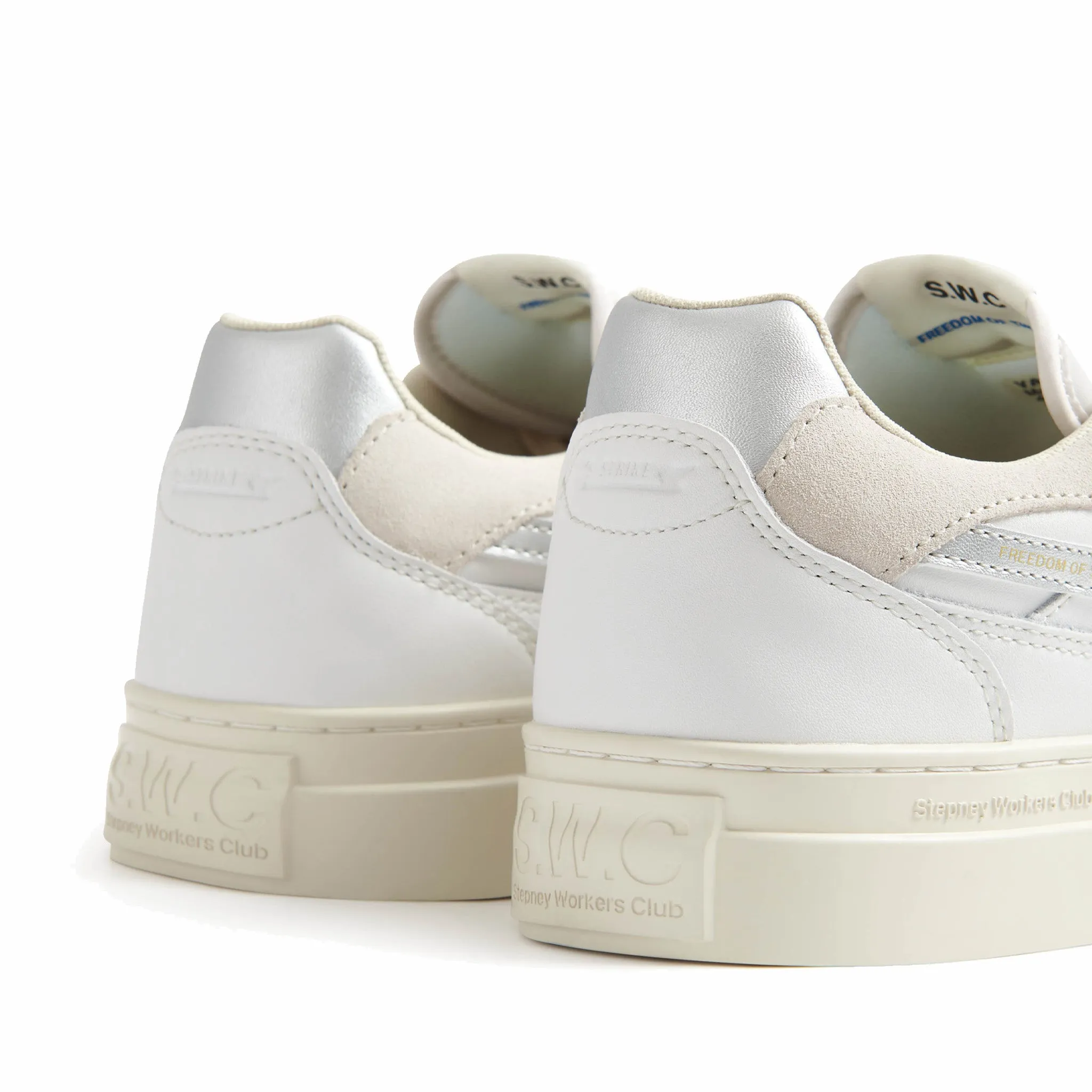 Stepney Workers Club Pearl S-Strike Leather (White/Silver)