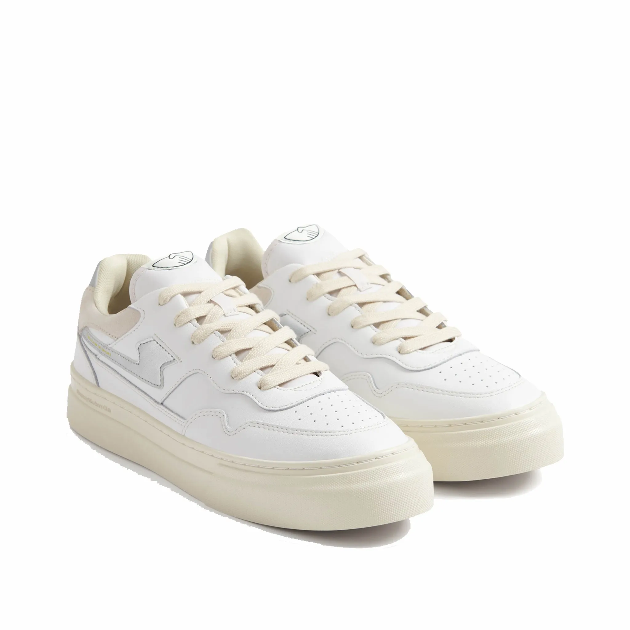 Stepney Workers Club Pearl S-Strike Leather (White/Silver)
