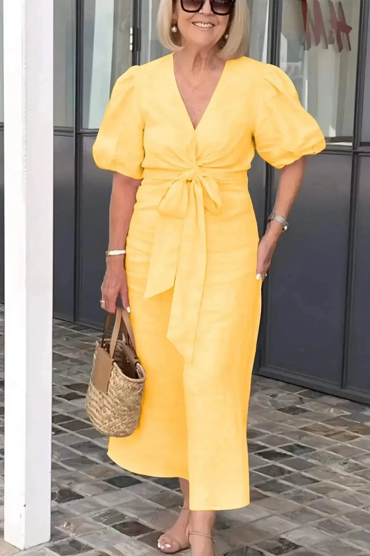 Sylis | V-Neck Dress With Laces