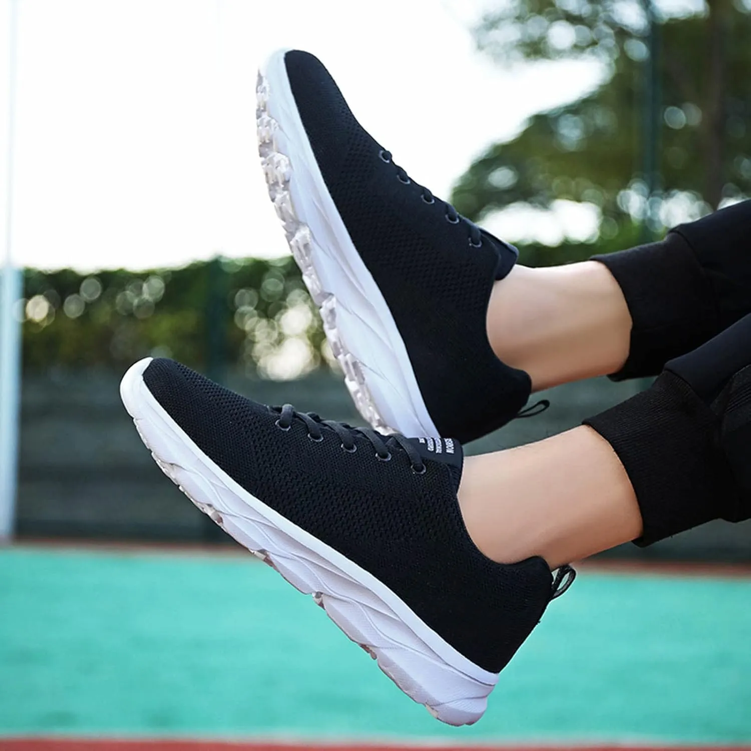 Tennis Shoes Womens Lightweight Comfortable Lace up Womens Running Shoes Wide Width Brown Casual Shoes High Top Sneakers Black Tennis Shoe Cross Trainer Shoe