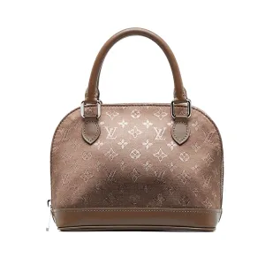 Trendy Inspired Louis Vuitton Alma Mini Brown Monogram Satin