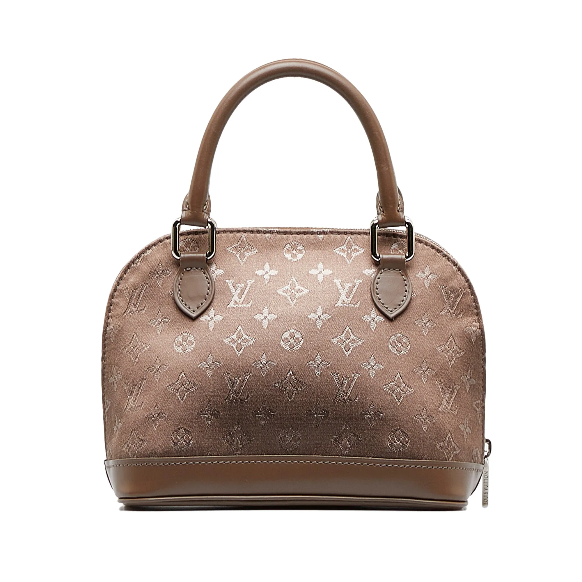 Trendy Inspired Louis Vuitton Alma Mini Brown Monogram Satin