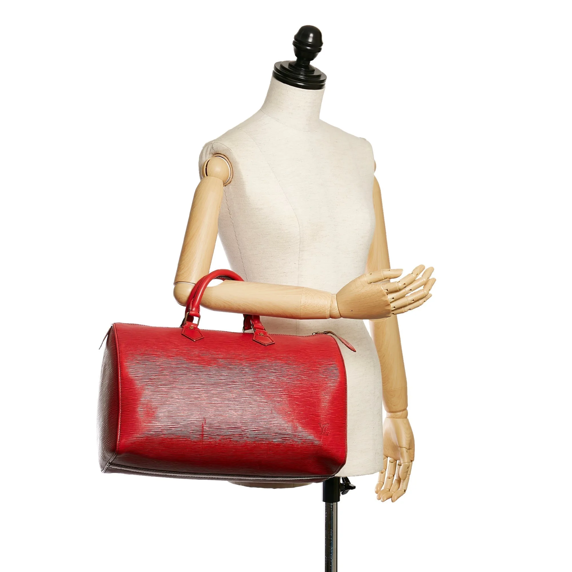 Trendy Inspired Louis Vuitton Speedy 35 Red Epi