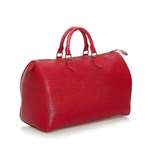Trendy Inspired Louis Vuitton Speedy 35 Red Epi