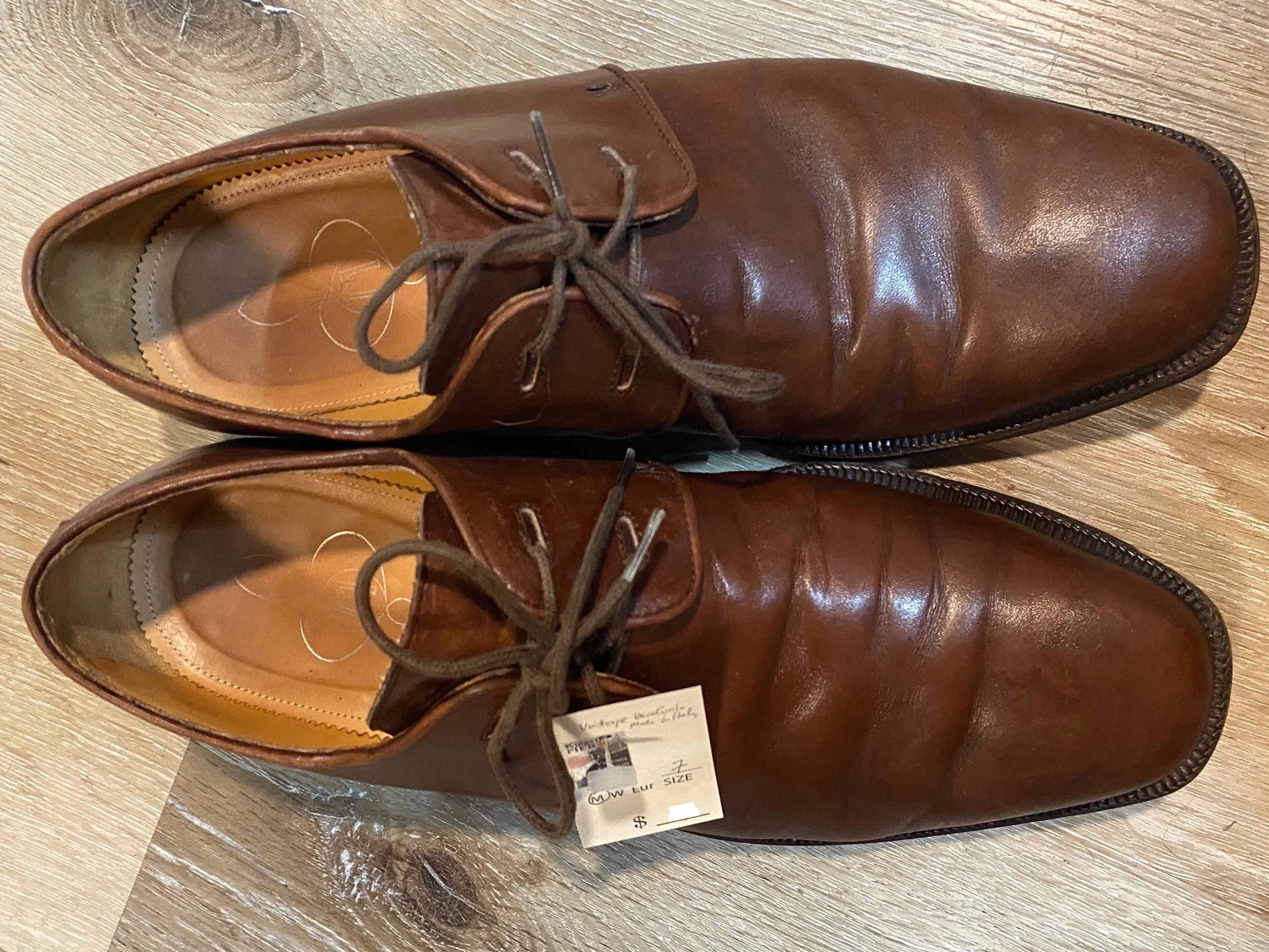 Vero Cuoio "M" Derby Shoes 7M 39/40 (Italy)
