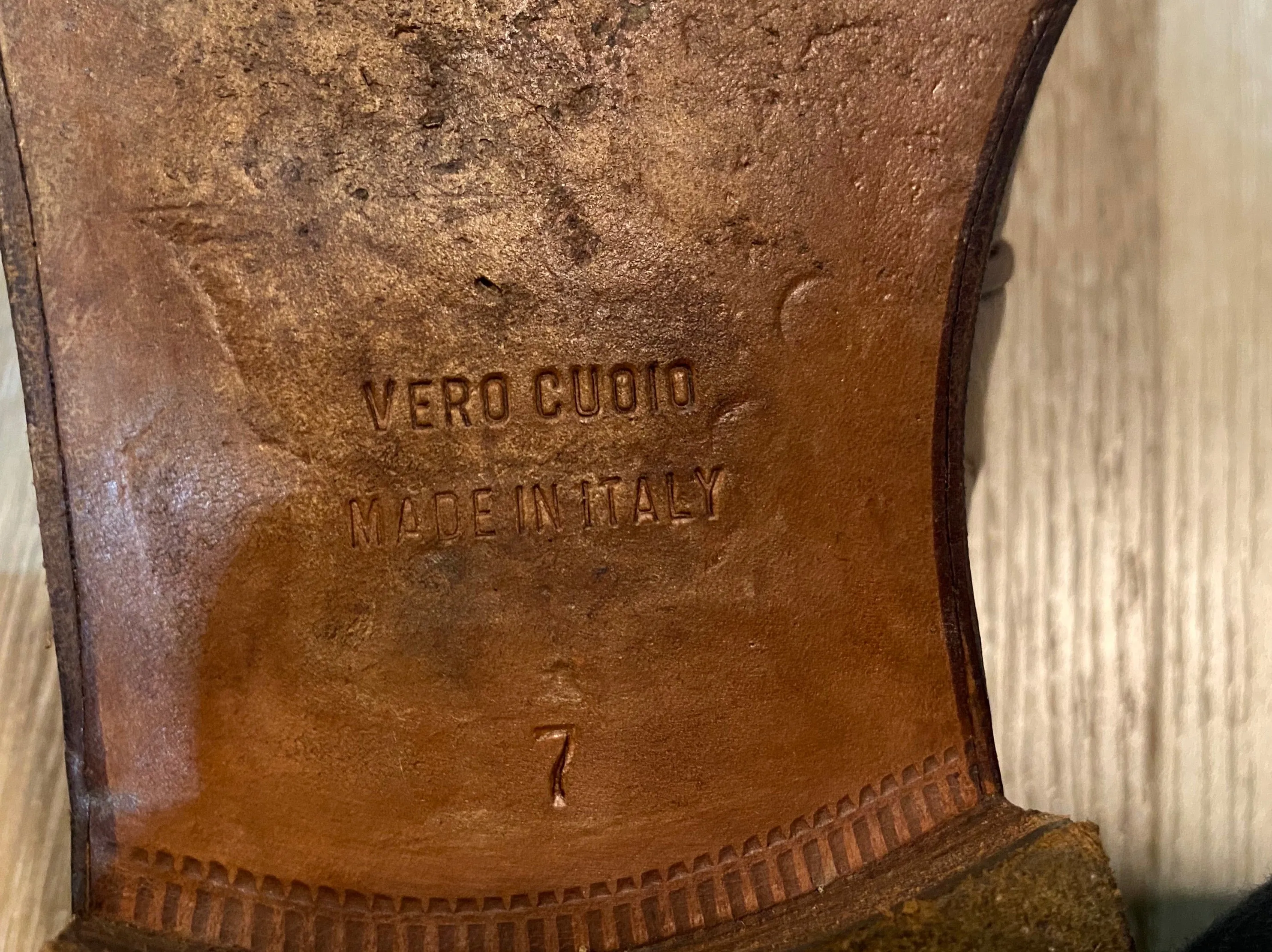 Vero Cuoio "M" Derby Shoes 7M 39/40 (Italy)