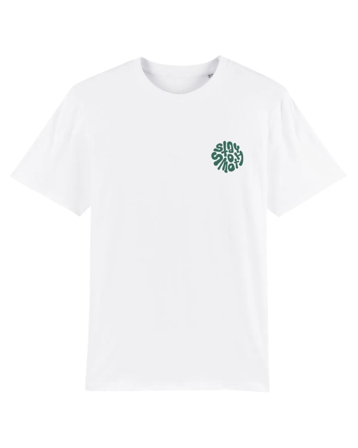 White T / Stay Smooth Green Front Back Women