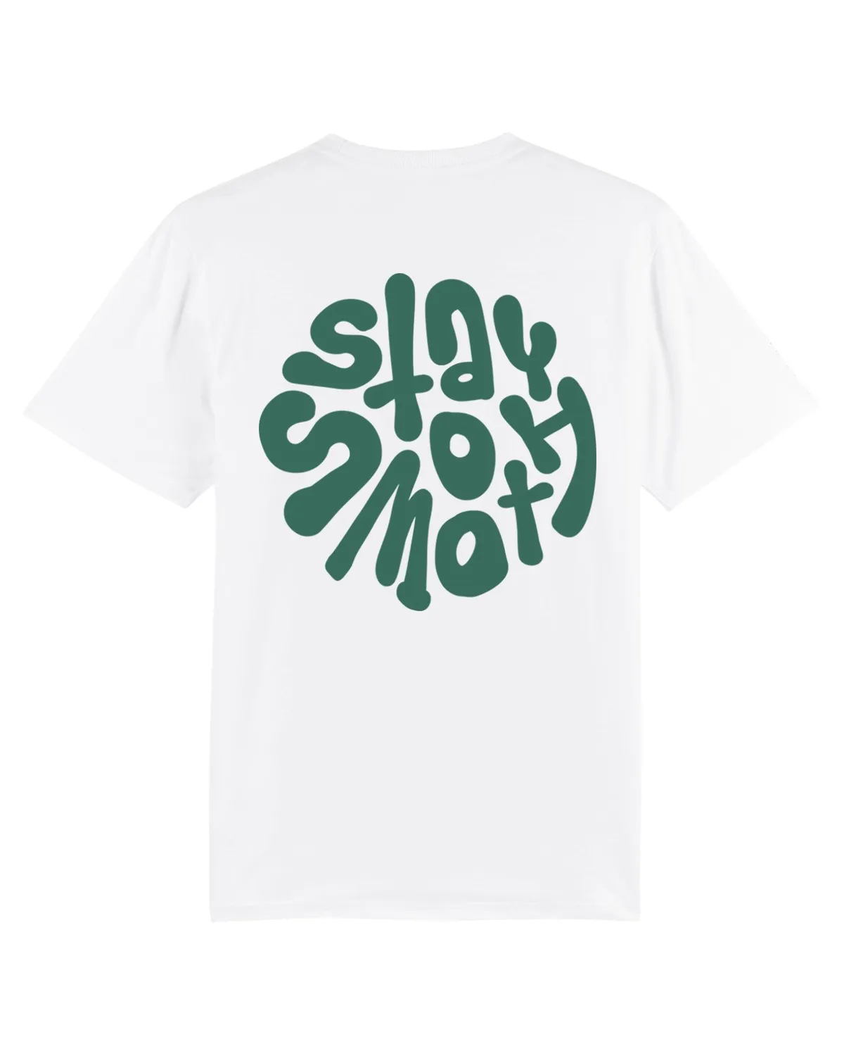 White T / Stay Smooth Green Front Back Women