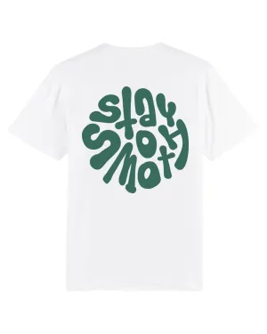 White T / Stay Smooth Green Front Back Women