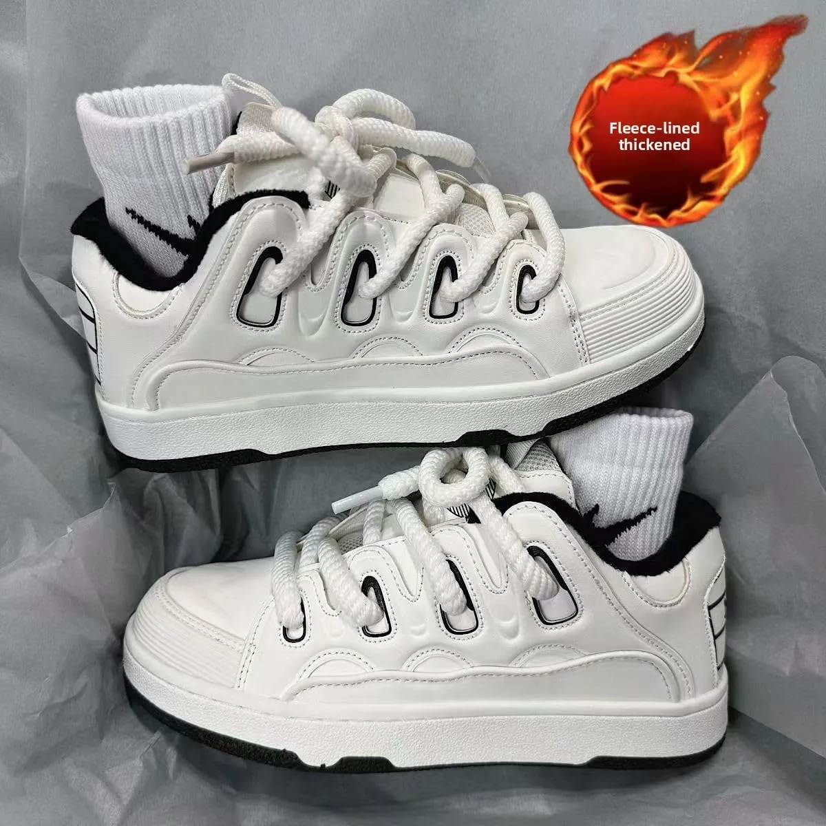 Women's Chunky Sole Dad Sneakers - Big Size Lightweight Retro Running Walking Shoes for Everyday Fitness