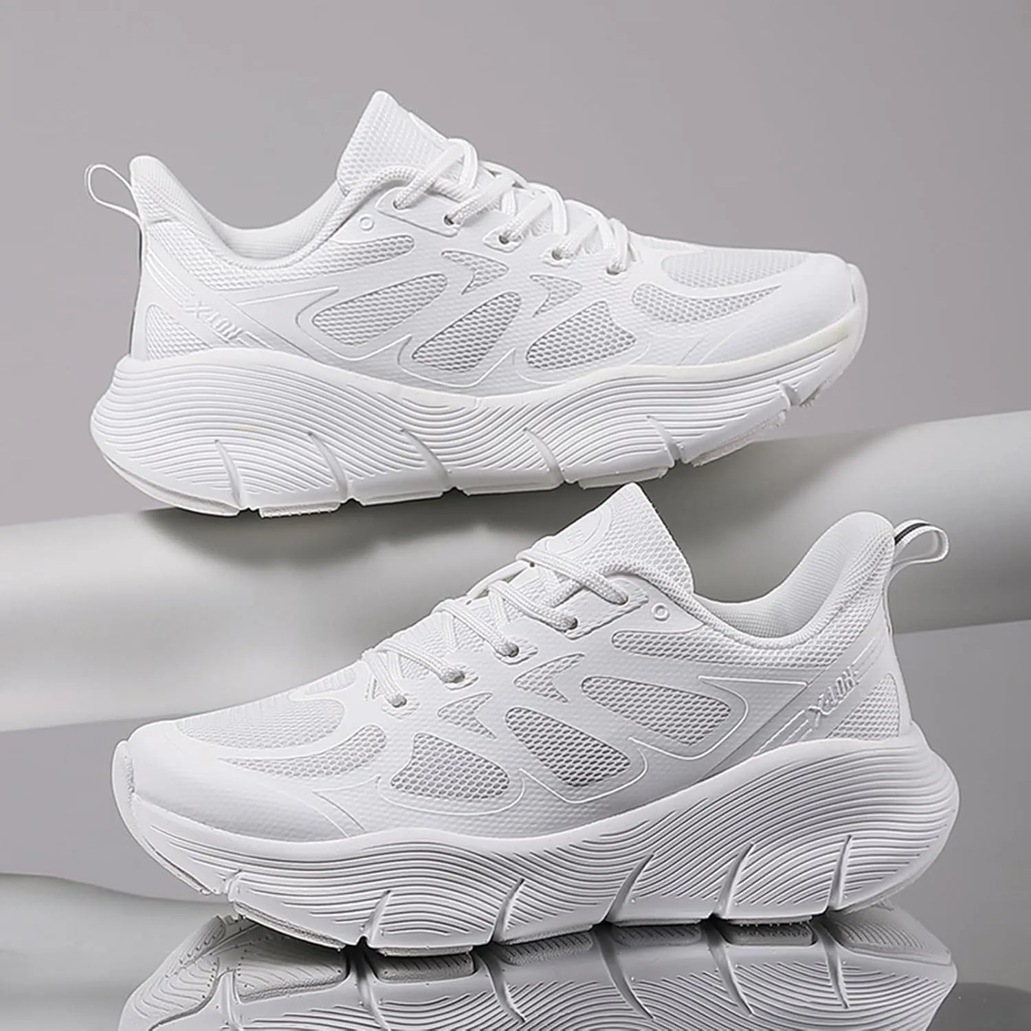 Women's Dance Shoes Mesh Lace up Modern Jazz Shoes Athletic Walking Dance Sneakers