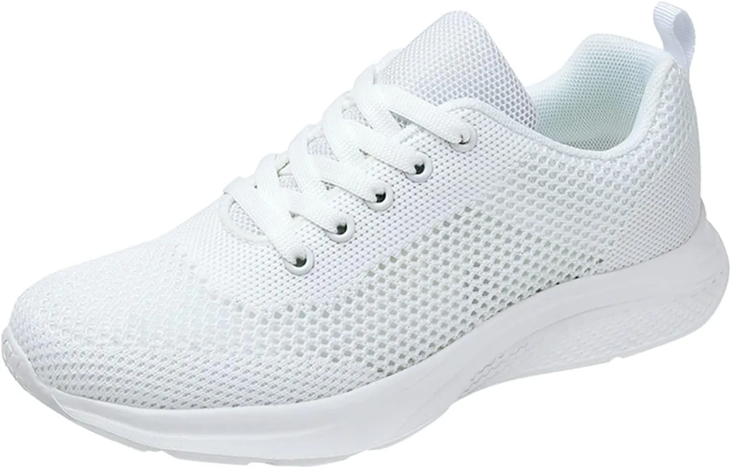 Women's Lace Up Road Running Shoes Wide Athletic Tennis Mens Running Shoes Walking Casual Shoes Slip On White Platform Sneakers Waterproof Tennis Shoe Cross Trainer Shoe