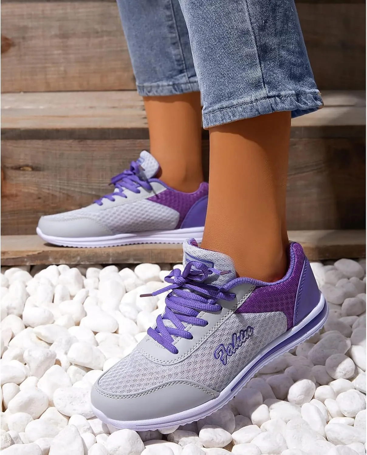 Women's Lace Up Walking Running Shoes Tennis Casual Mens Running Shoes Gym Woman Shoes Casual Platform Sneakers Slip On Tennis Shoe Trainers Shoe