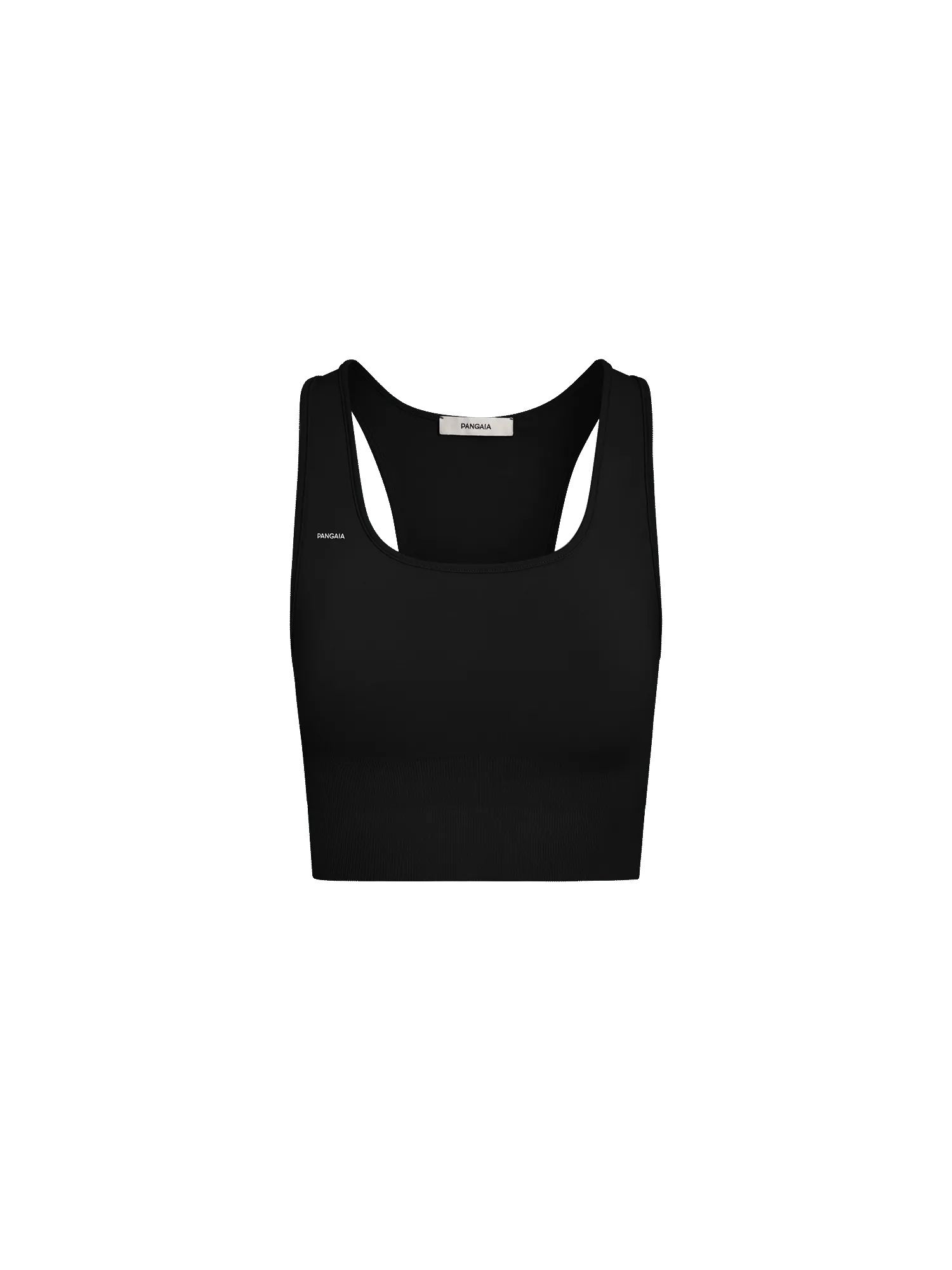 Womens Plant-Stretch Longline Sports Brablack