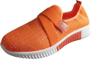 Womens Walking Shoes with Arch Support Soft Slip on Athletic Sneakers Comfortable Lightweight Orthopedic Sneakers